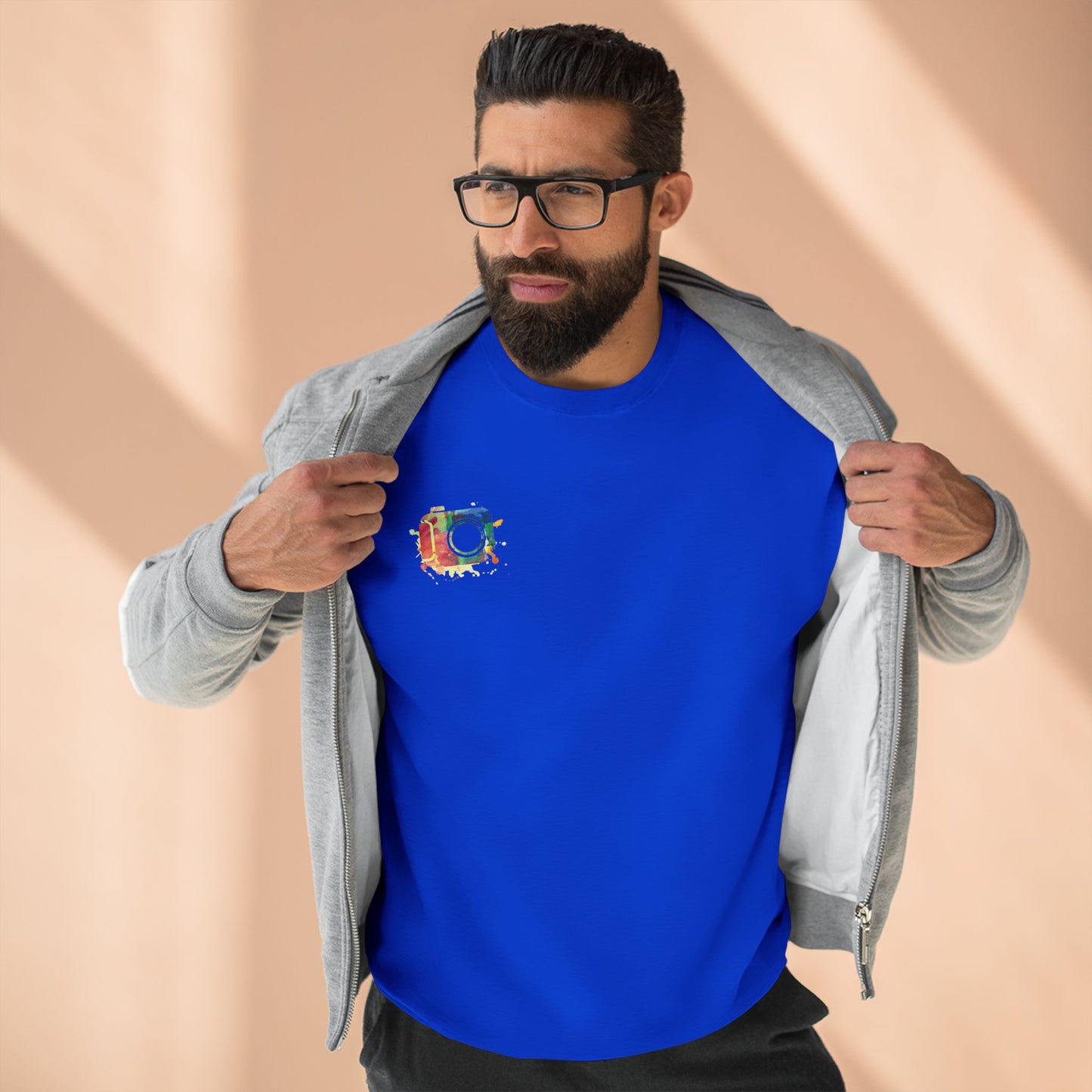 Vibrant Art Crewneck Sweatshirt, Cozy Sweatshirt, Casual Attire, Gift for Friends, Colorful Sweatshirt, Art-Inspired Fashion