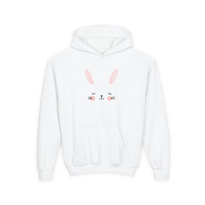 Cute Bunny Youth Hoodie - Perfect for  Spring Celebrations, Gift for Kids, Cozy Sweatshirt, Animal Lover Apparel