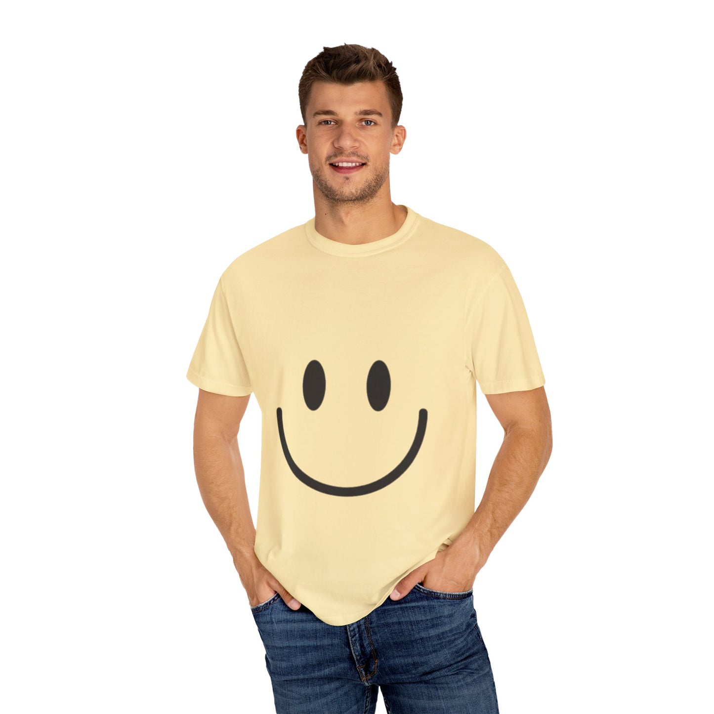 Smiley Face  T-Shirt, Fun Graphic Tee, Casual Wear, Gift for Friends, Positive Vibes Shirt, Happy Birthday Gift, Summer Essentials