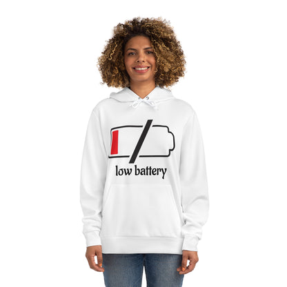 Low Battery Fashion Hoodie, Funny Hoodie for Tech Lovers, Perfect Gift for Gamers, Casual Wear for Every Season, Cool Graphic Sweatshirt