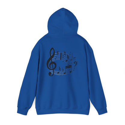 Music Lovers  Hooded Sweatshirt – 'Without Music, Life Would Be a Mistake'