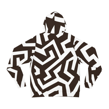 Geometric Hoodie | Trendy Streetwear, Unique Fashion Layer, Cozy Gift for Her,Pullover, Stylish Wardrobe Essential