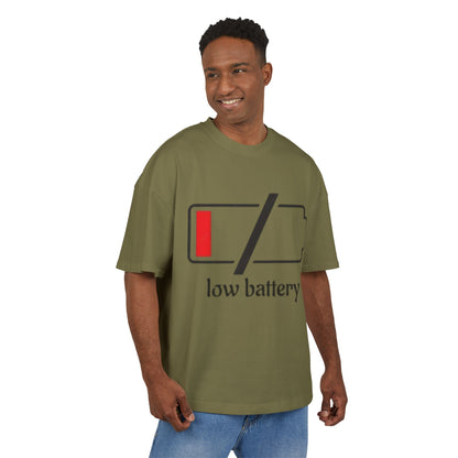 Low Battery Box Tee,  Cotton T-Shirt, Funny Graphic Tee, Gift for Him, Gift for Her, Casual Everyday Wear