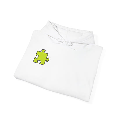 Colorful Puzzle Piece Hoodie for Creative Minds, Perfect for Gifts, Cozy Sweatshirt for Everyday Wear,