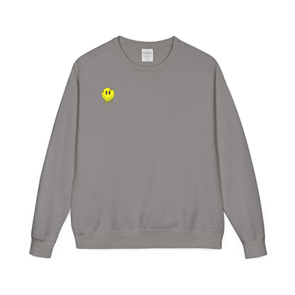 Smiley Face ComfortWash Sweatshirt | Cozy  Crewneck for Everyday Wear, Gifts, Relaxation, Casual Outfits, Cheerful Vibe