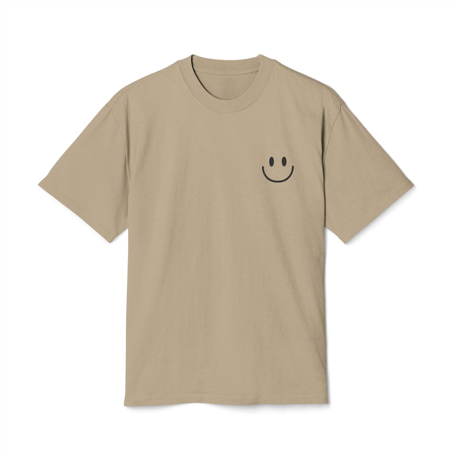 Smiley Face  Faded Tee, Cozy Casual Tee, Fun Graphic Shirt, Gift for Him/Her, Everyday Wear, Summer Vibes