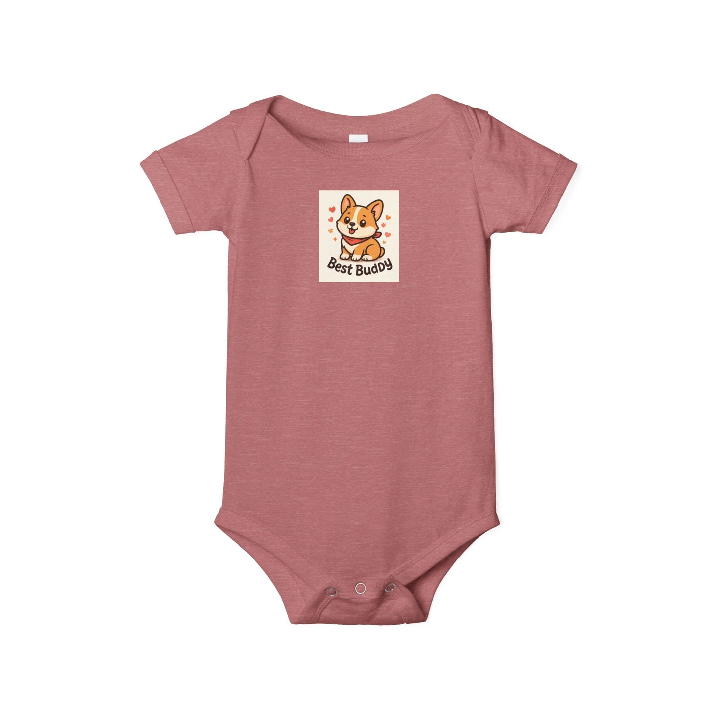 Cute Corgi Infant Onesie - Best Buddies Baby Bodysuit, Baby Shower Gift, Cute Gift for New Parents, Adorable Baby Outfit, Infant Clothing