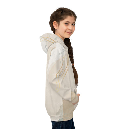 Trendy Children's Hoodie, Stylish Kids Pullover, Cozy AOP Sweatshirt, Unique Gift for Kids, Birthday Present, Fashionable Kidswear