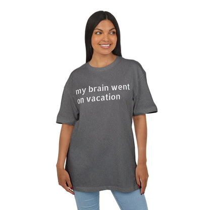 Vacation Vibes  Heavy Oversize Tee, Relaxed Fit Shirt, Casual Wear, Travel Shirt, Gift for Her, Funny Quote Tee