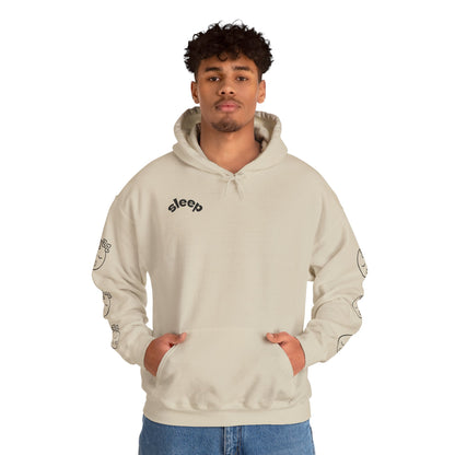 Cozy Sleepy Hoodie -  Heavy Blend™ Sweatshirt, Sleep Graphic, Cozy Gift, Chillwear, Relaxation Apparel, Dorm Essentials