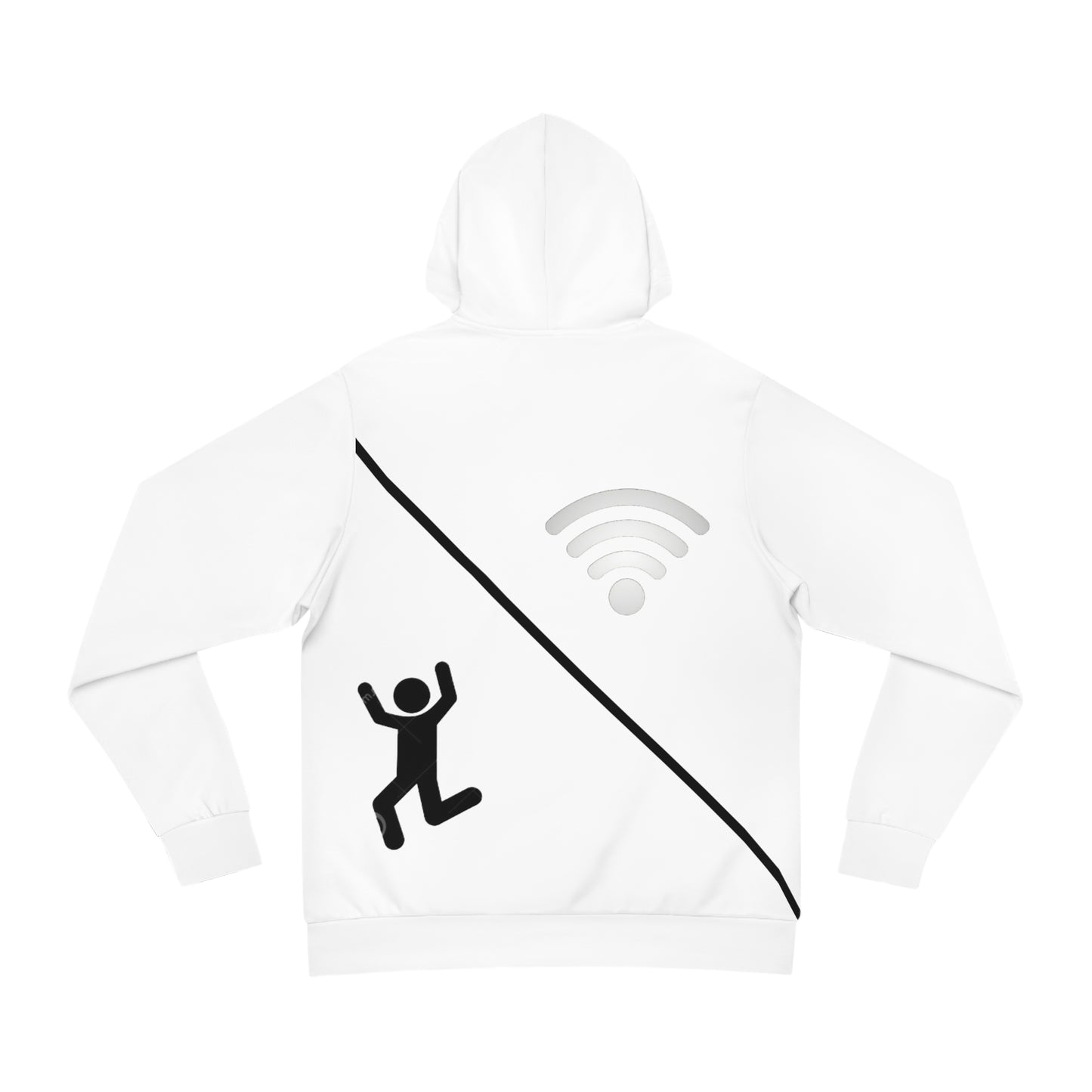 Half Human Half Wi-Fi Hoodie, Trendy Sweatshirt for Tech Lovers, Unique Gift for Geeks, Perfect for Everyday Wear, Internet Culture Apparel