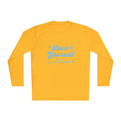 Love Yourself Long Sleeve Tee |  Comfort Wear, Self-Care Gift, Inspirational Shirt, Casual Outfit, Modern Apparel