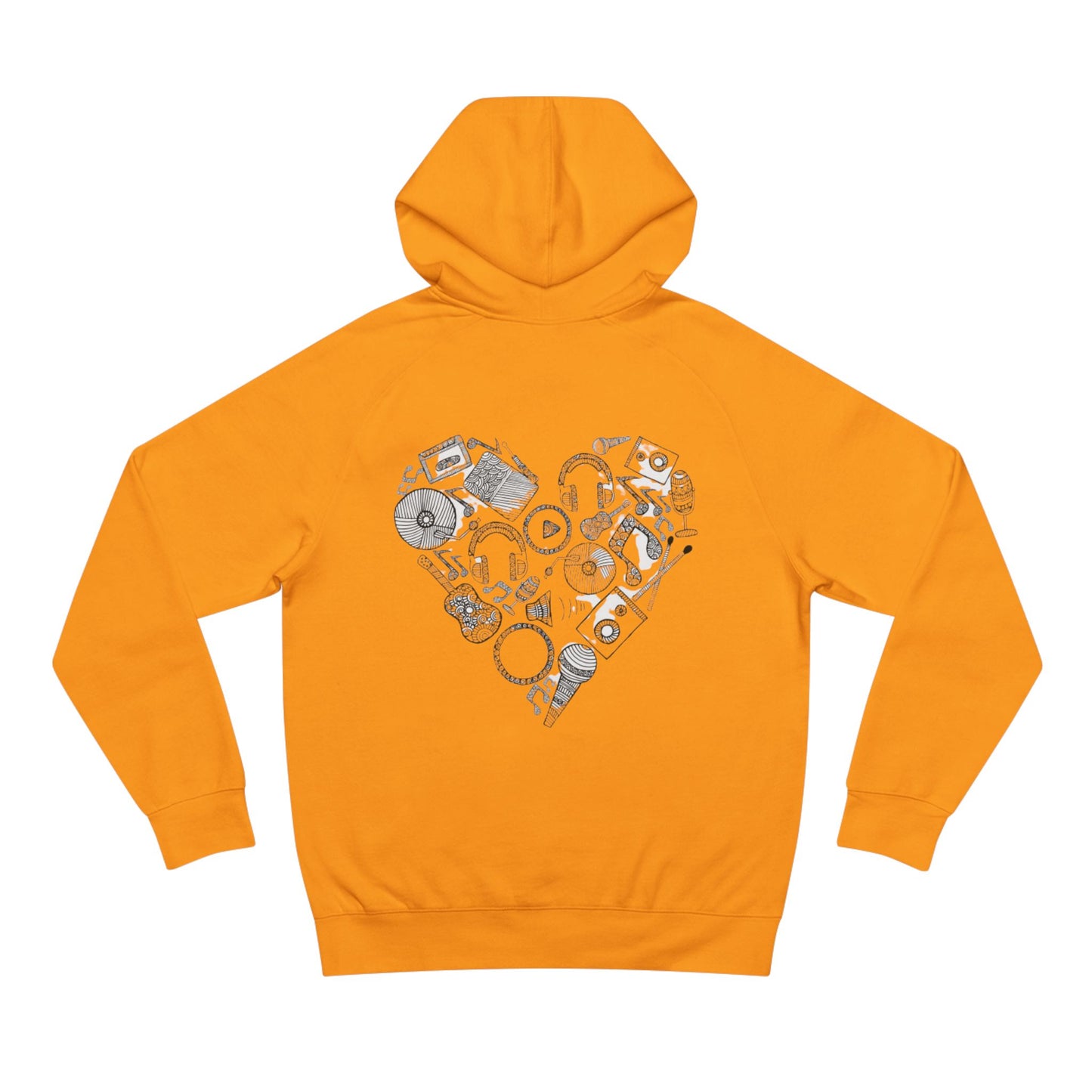 Stylish  Supply Hoodie with Artistic Heart Design | Cozy Sweatshirt for Music Lovers | Gift for Birthdays, Holidays, Casual Wear
