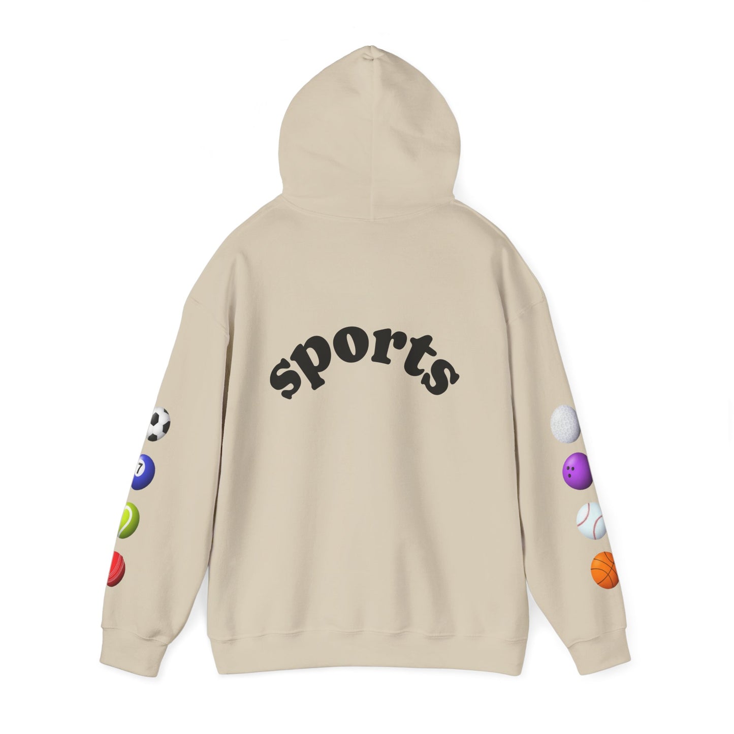 Sports-Themed Hoodie, Perfect for Athletes, Gifts for Sports Lovers, Cozy Sweatshirt for Game Days, Casual Wear
