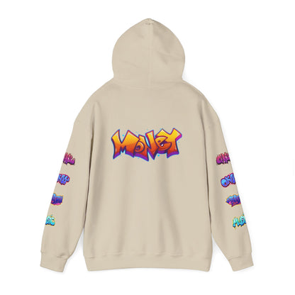 Graffiti Art  Hoodie - Cozy Streetwear, Unique Gift for Art Lovers, Perfect for Festivals, Casual Wear, Cool Graphic Sweatshirt