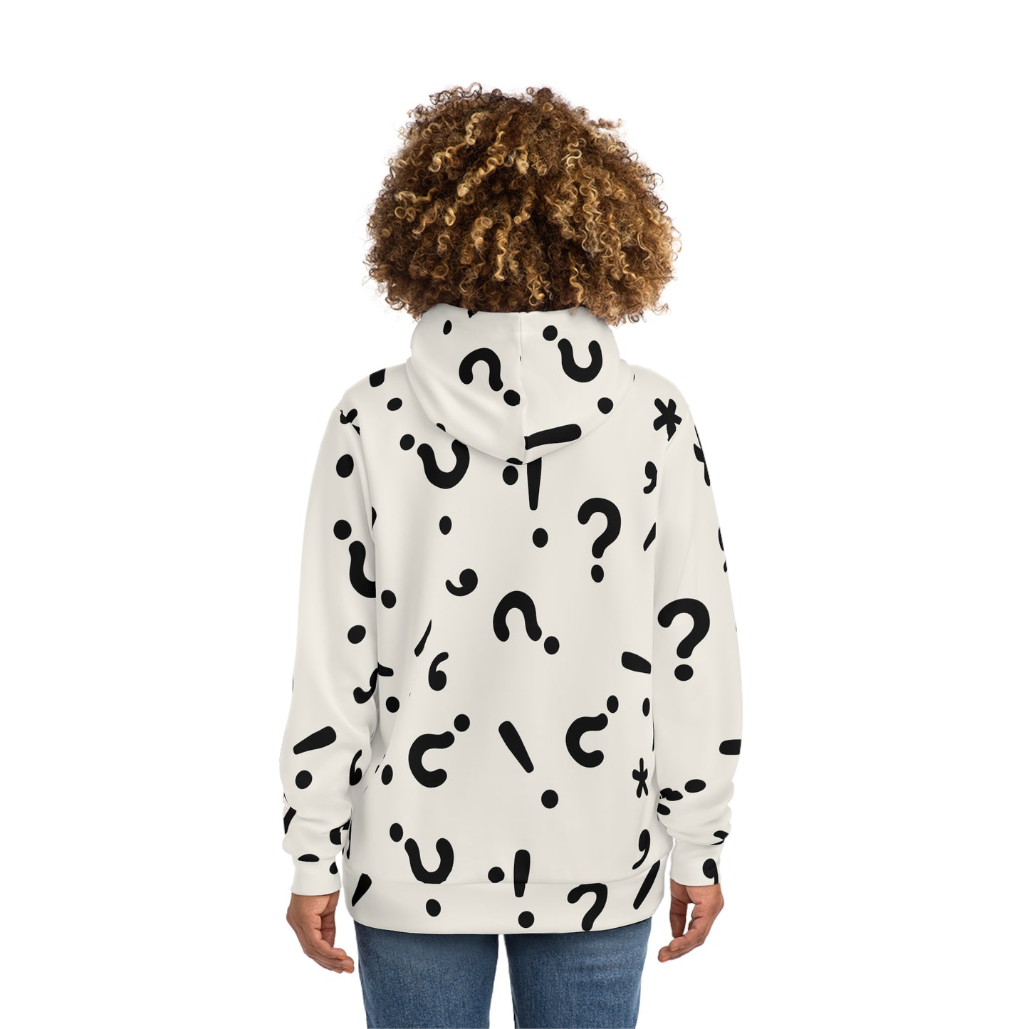 Playful Patterned Hoodie, Trendy Sweatshirt, Gift for Teens, Casual Wear, Unique Statement Piece