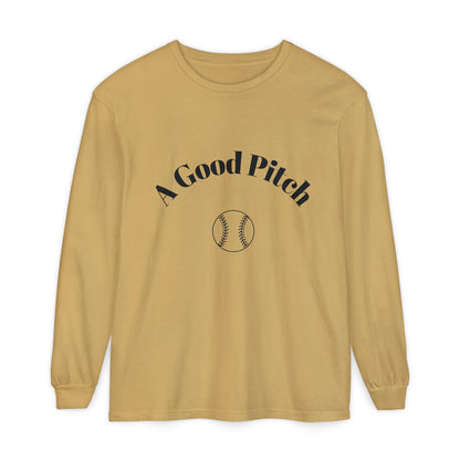 A Good Pitch Long Sleeve T-Shirt for Baseball Lovers