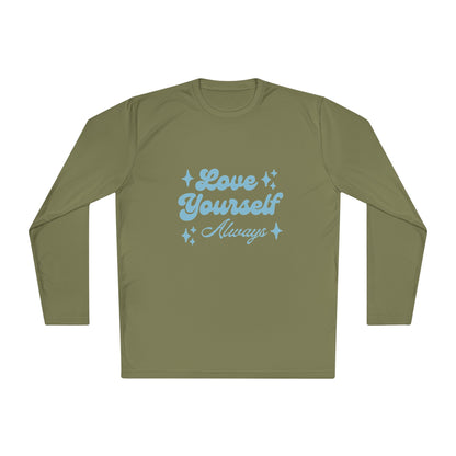 Love Yourself Long Sleeve Tee |  Comfort Wear, Self-Care Gift, Inspirational Shirt, Casual Outfit, Modern Apparel