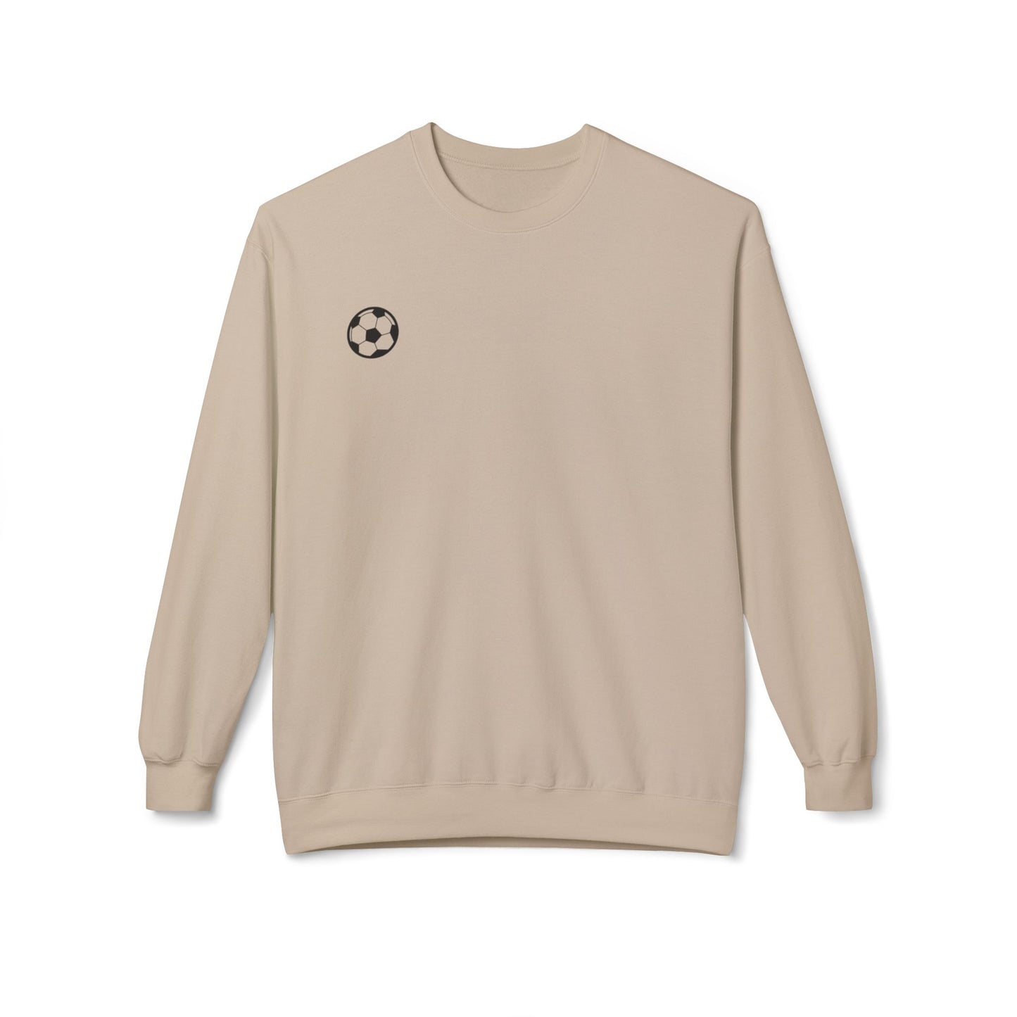 Soccer Fan Fleece Sweatshirt, Cozy Sportswear,  Crewneck, Perfect Gift for Athletes, Great for Game Days and Relaxing