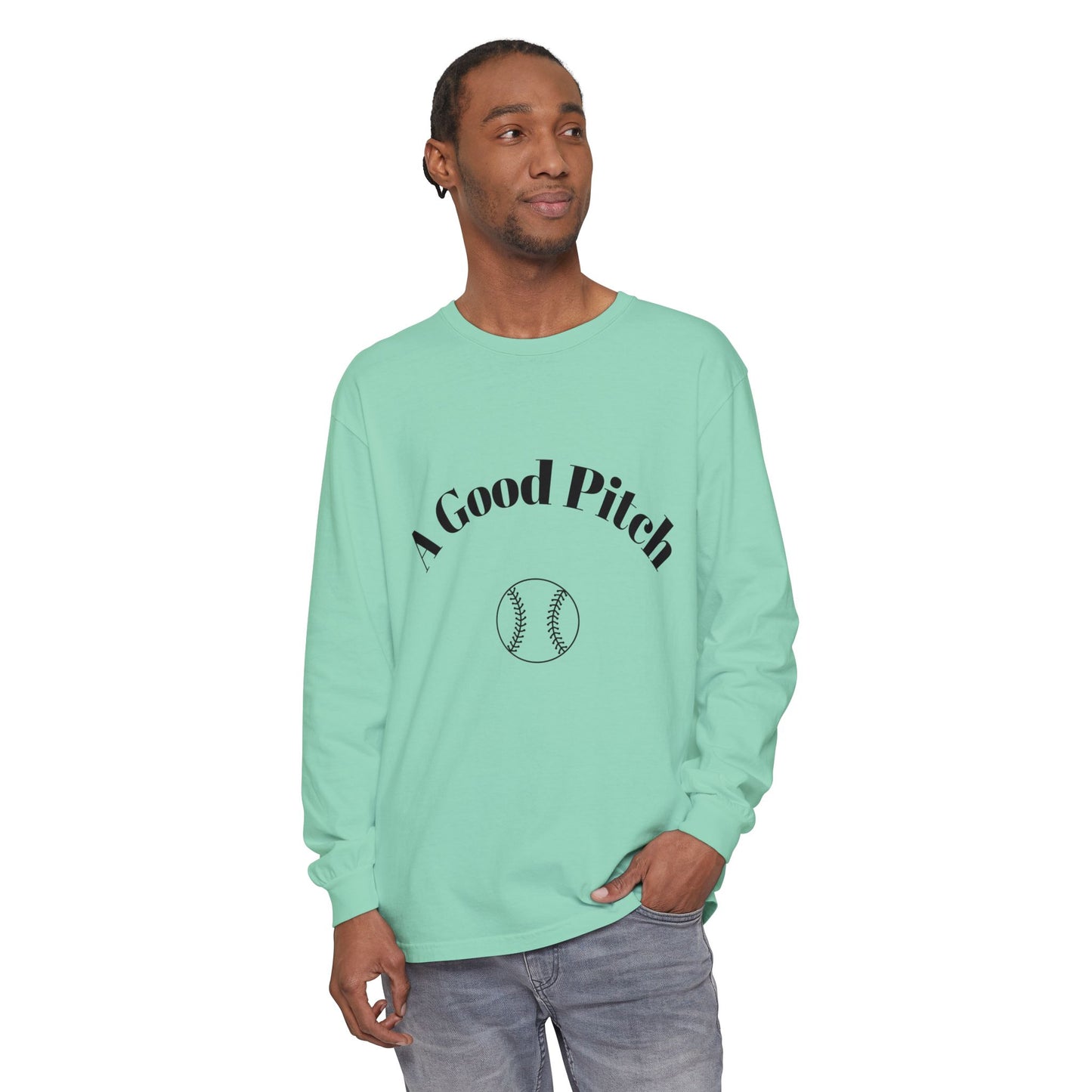 A Good Pitch Long Sleeve T-Shirt for Baseball Lovers