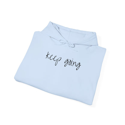 keep going design Heavy Blend™ Hooded Sweatshirt