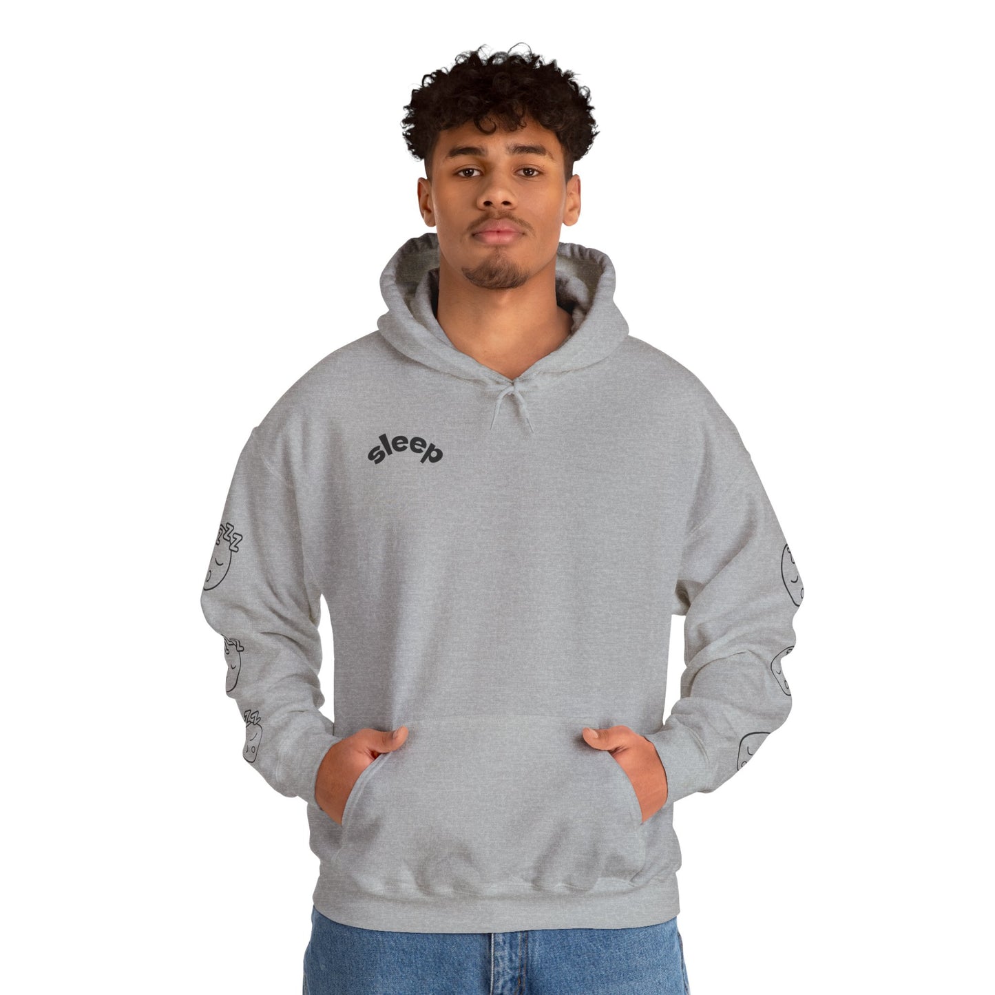 Cozy Sleepy Hoodie -  Heavy Blend™ Sweatshirt, Sleep Graphic, Cozy Gift, Chillwear, Relaxation Apparel, Dorm Essentials