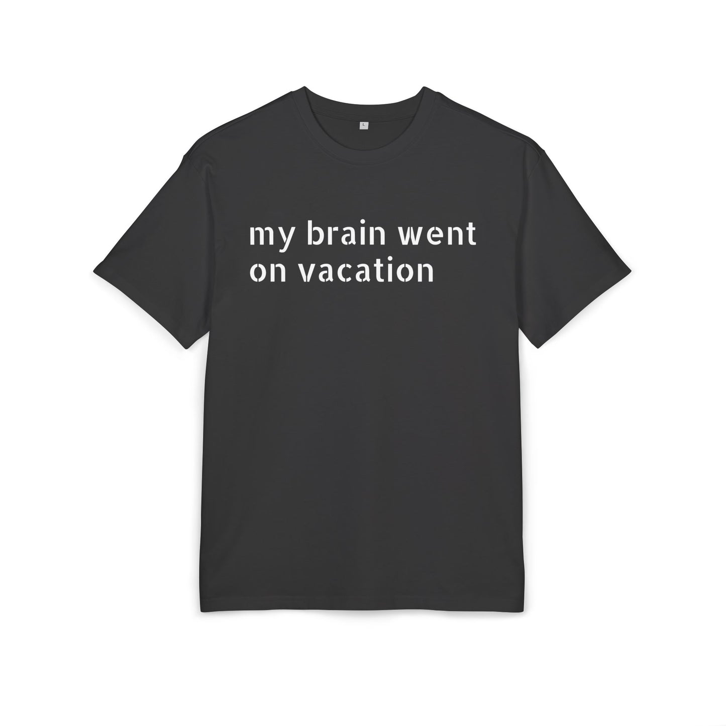 Vacation Vibes  Heavy Oversize Tee, Relaxed Fit Shirt, Casual Wear, Travel Shirt, Gift for Her, Funny Quote Tee