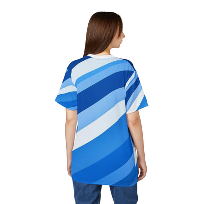 Stylish  Cut & Sew Tee, Casual Summer Shirt, Beach Wear, Gift for Him/Her, Colorful AOP Tee