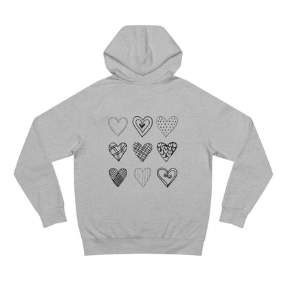 Heart Pattern  Hoodie