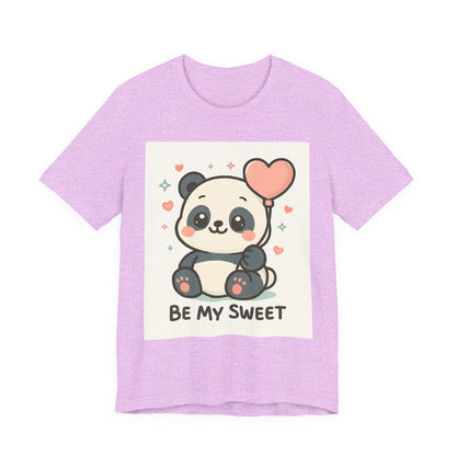 Cute Panda Tee, Be My Sweet T-Shirt, Gift for Animal Lovers, Kids and Adults,  Casual Wear, Cute Animal Tee