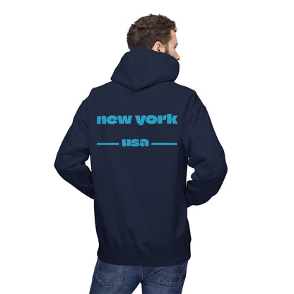 New York Star Hoodie, Fleece Sweatshirt, Casual Streetwear, Perfect Gift for Travelers, Cozy Hoodie, Summer Essential