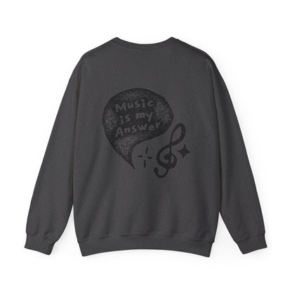 Musical Vibe Crewneck Sweatshirt, Perfect for Music Lovers, Gift, Cozy Style for Concerts, Casual Wear, Thoughtful Present