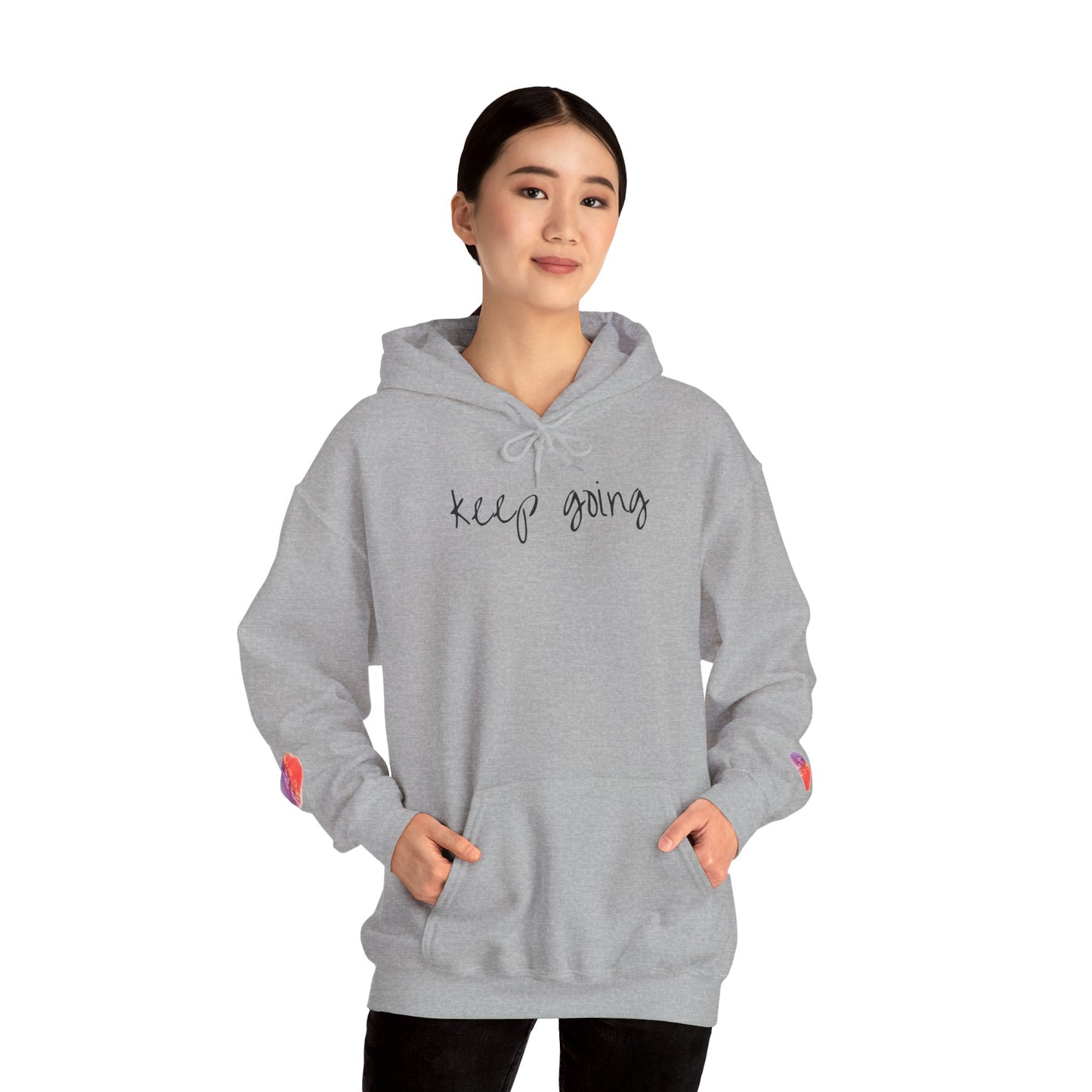 keep going design Heavy Blend™ Hooded Sweatshirt