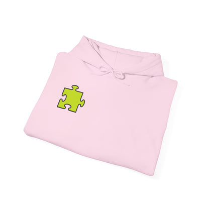 Colorful Puzzle Piece Hoodie for Creative Minds, Perfect for Gifts, Cozy Sweatshirt for Everyday Wear,