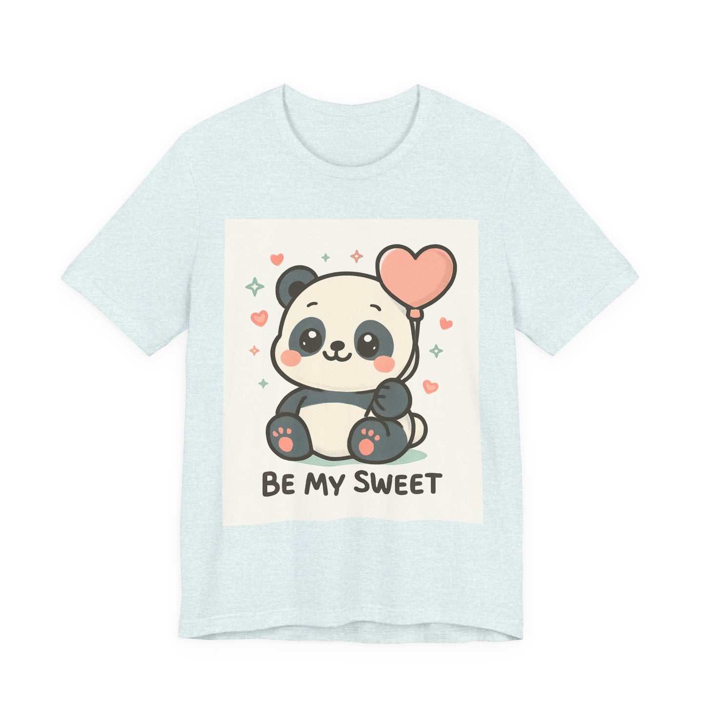 Cute Panda Tee, Be My Sweet T-Shirt, Gift for Animal Lovers, Kids and Adults,  Casual Wear, Cute Animal Tee