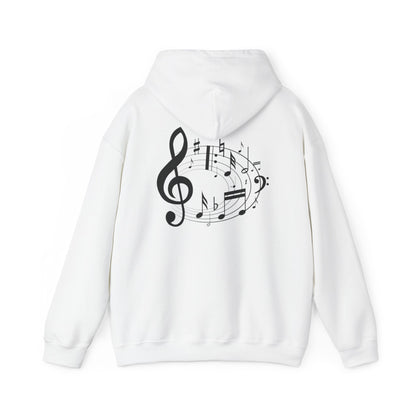 Music Lovers  Hooded Sweatshirt – 'Without Music, Life Would Be a Mistake'