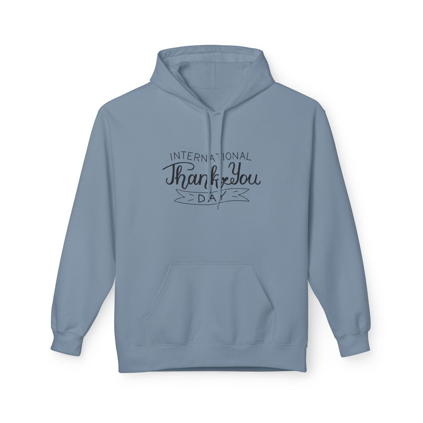 Thank You Day Hoodie | Fleece Sweatshirt, Gratitude Gift, Comfortable Layer, Easygoing Style, Perfect for Fall