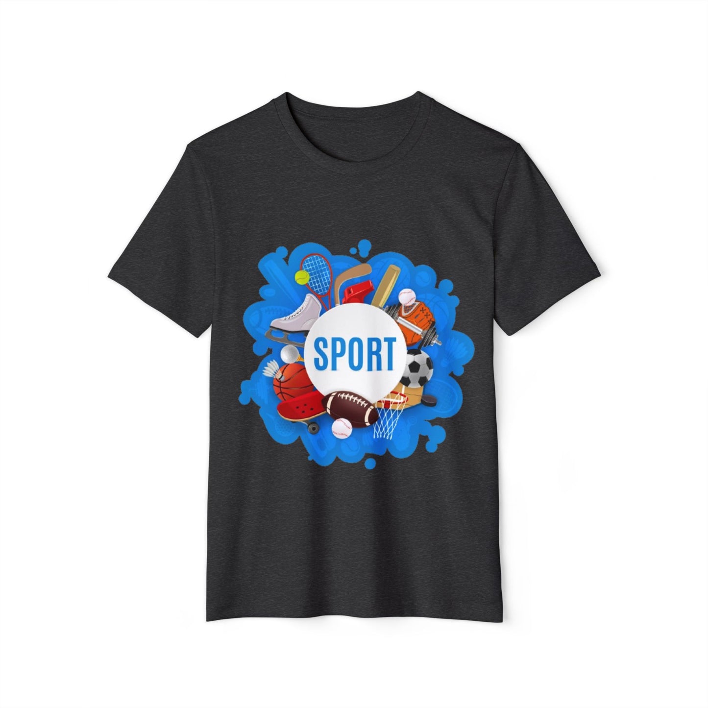 Sporty Recycled Organic T-Shirt for Active Lifestyle, Eco-Friendly Tee, Gift for Fitness Lovers, Perfect for Sports Events, Casual Wear