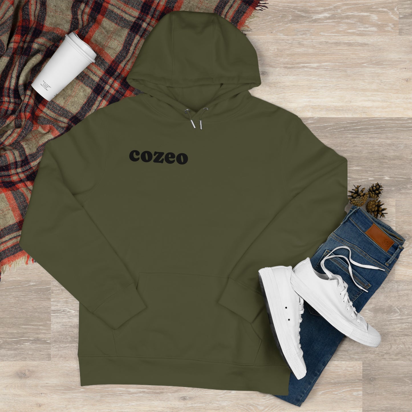 Stylish Cozeo King Hooded Sweatshirt, Casual Wear, Gift for Him, Streetwear Fashion, Cozy Sweatshirt