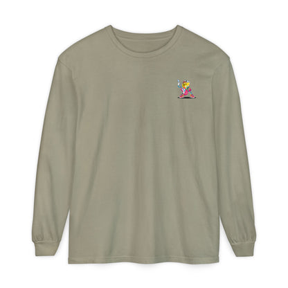 Rock Star  Long Sleeve Tee, Garment-Dyed Shirt for Music Lovers, Streetwear, Concert Casual, Unique Gift Idea