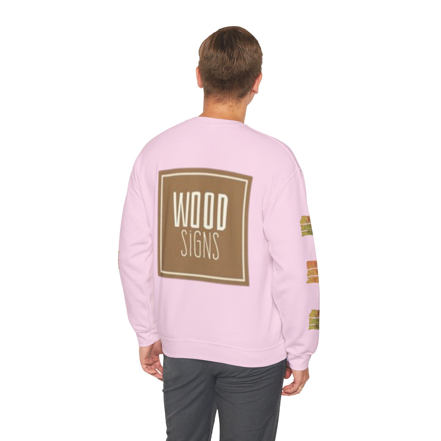 Rustic Wood Signs Sweatshirt, Cozy Gift for DIY Lovers, Home Decor Apparel, Fall Fashion