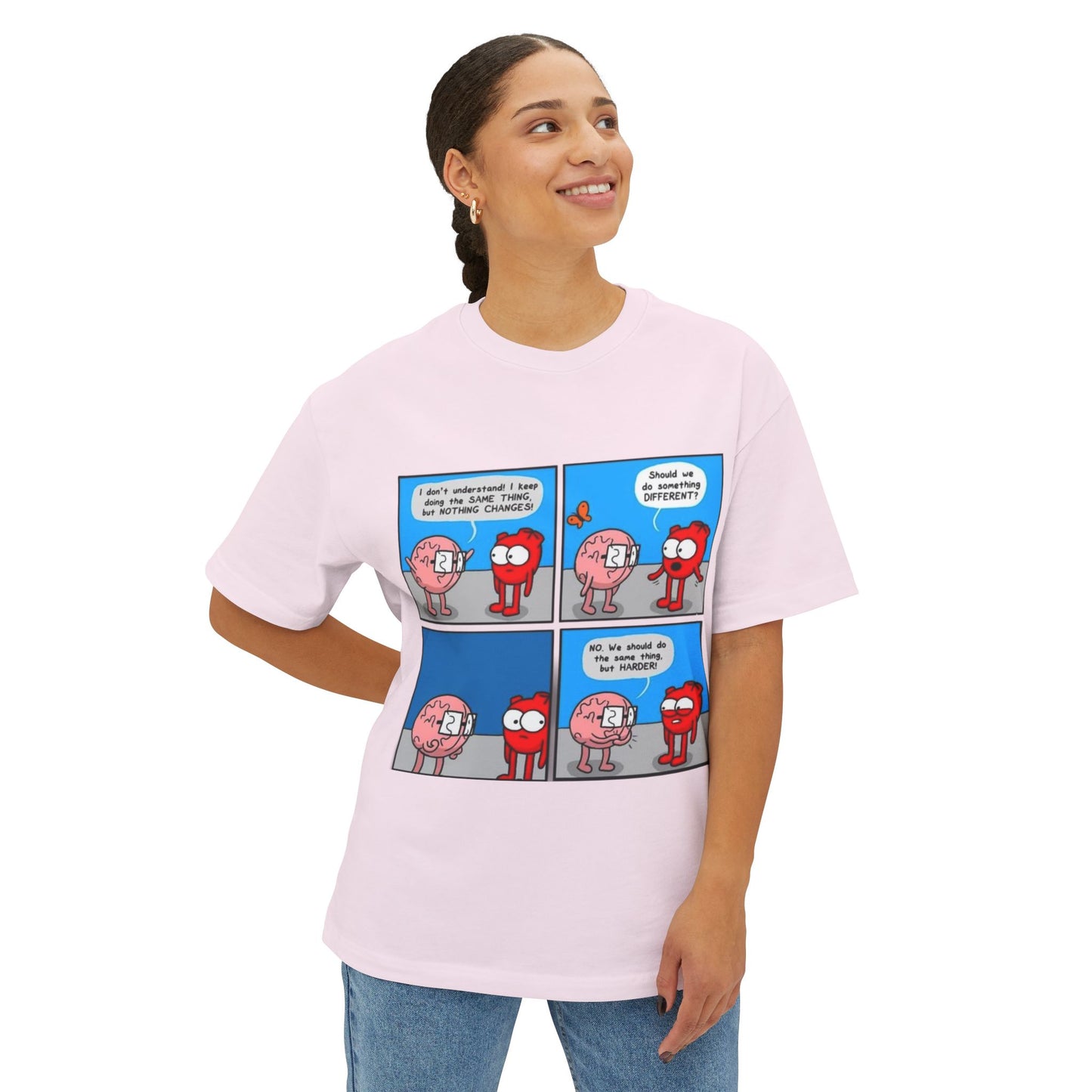 Whimsical Graphic Tee, Funny Quote Shirt, Gift for Him/Her, Casual Style, Everyday Wear, Cute Cartoon Art Tee