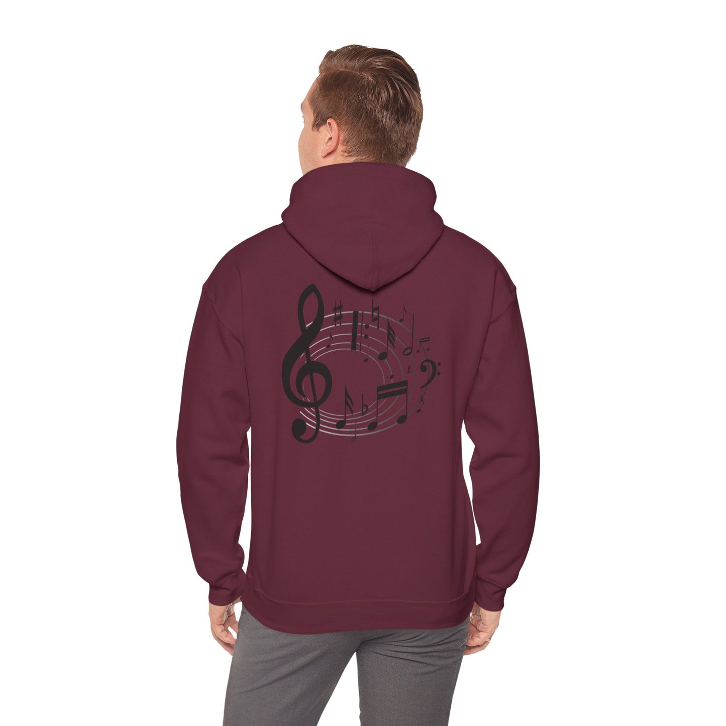 Music Lovers  Hooded Sweatshirt – 'Without Music, Life Would Be a Mistake'