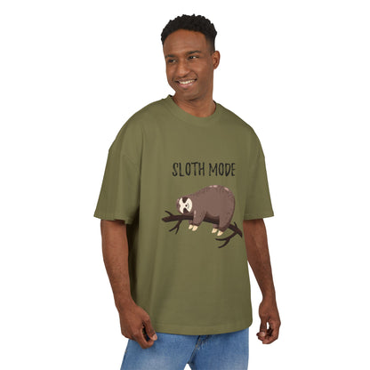 Sloth Mode  Heavy Cotton Tee, Relaxed Fit T-Shirt, Funny Animal Tee, Gift for Sloth Lovers, Humor T-Shirt, Casual Everyday Wear