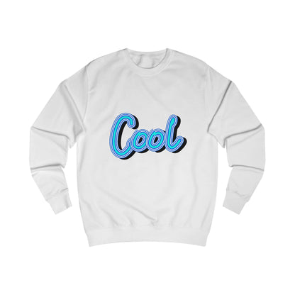 Cool Script  Sweatshirt, Casual Graphic Sweater, Trendy Apparel for Teens, Gift for Friends, Everyday Comfort