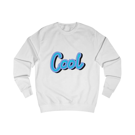 Cool Script  Sweatshirt, Casual Graphic Sweater, Trendy Apparel for Teens, Gift for Friends, Everyday Comfort