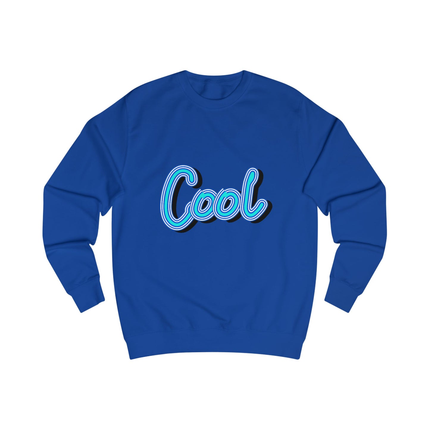 Cool Script  Sweatshirt, Casual Graphic Sweater, Trendy Apparel for Teens, Gift for Friends, Everyday Comfort