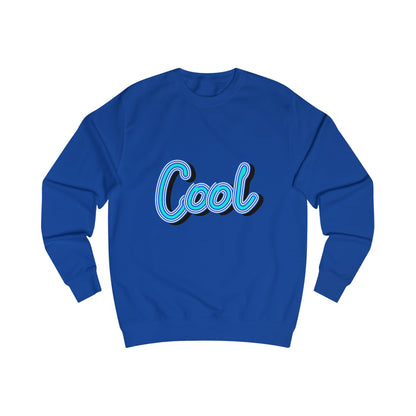 Cool Script  Sweatshirt, Casual Graphic Sweater, Trendy Apparel for Teens, Gift for Friends, Everyday Comfort