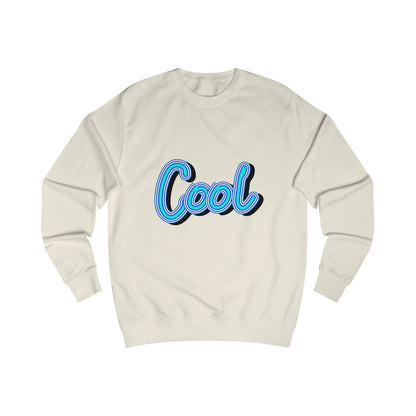 Cool Script  Sweatshirt, Casual Graphic Sweater, Trendy Apparel for Teens, Gift for Friends, Everyday Comfort