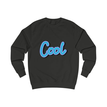 Cool Script  Sweatshirt, Casual Graphic Sweater, Trendy Apparel for Teens, Gift for Friends, Everyday Comfort